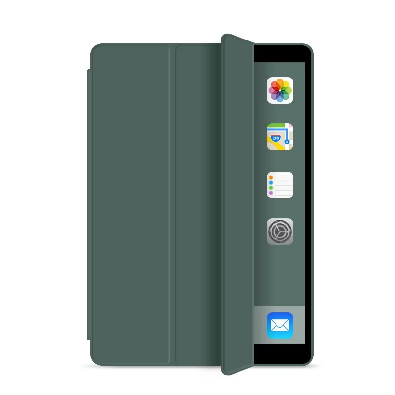 Protective Trifold Case with Clear Back & Pencil Slot for iPad 10.2" (7th, 8th, & 9th Gen.) Auto Wake/Sleep