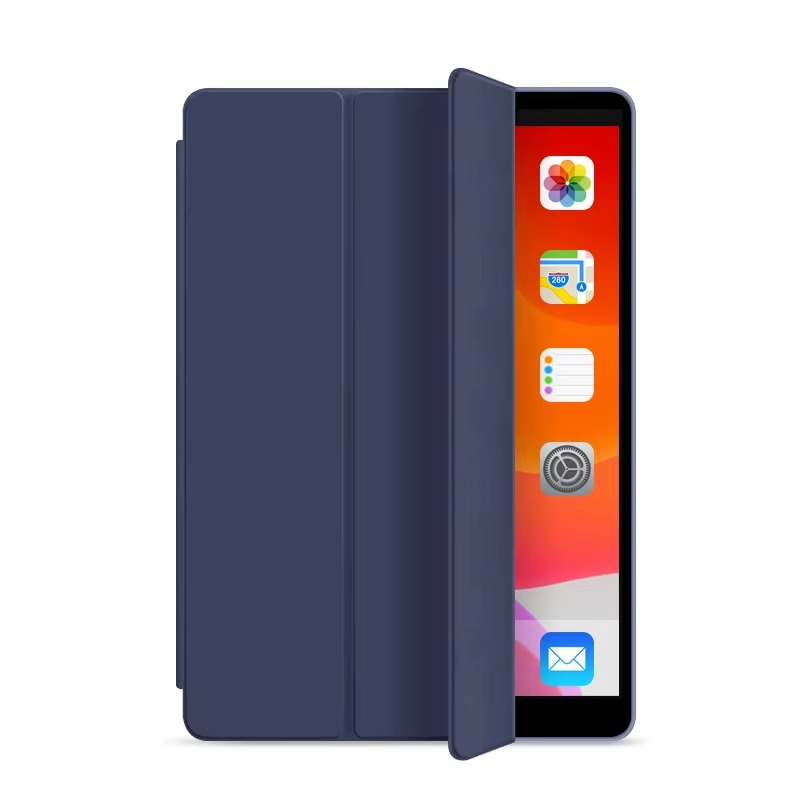 Protective Trifold Case with Clear Back & Pencil Slot for iPad 10.2" (7th, 8th, & 9th Gen.) Auto Wake/Sleep
