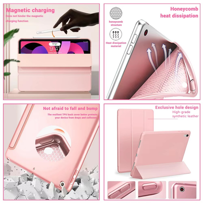 Trifold Smart Flip Cover for iPad 10.2-inch (7th/8th/9th Gen) – Pencil Slot Included