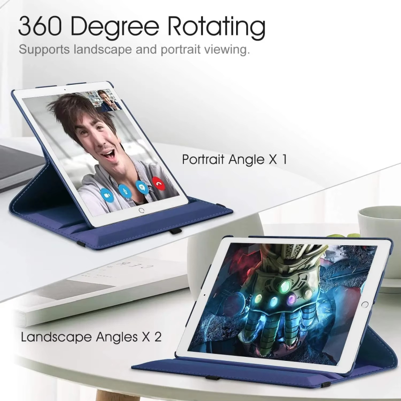 360° Rotating Premium PU Leather Case for iPad 9.7-inch (5th/6th Gen)