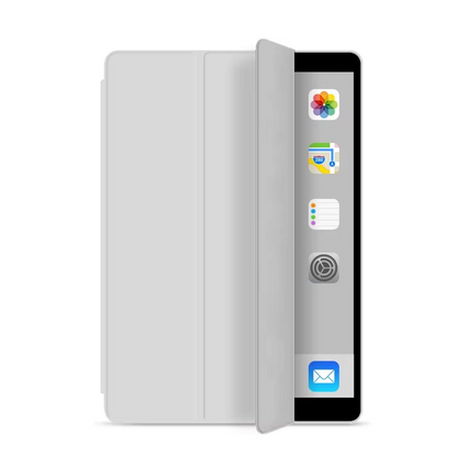 Protective Trifold Case with Clear Back & Pencil Slot for iPad 9.7-inch (5th/6th Gen) Auto Wake/Sleep
