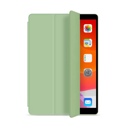 Protective Trifold Case with Clear Back & Pencil Slot for iPad 9.7-inch (5th/6th Gen) Auto Wake/Sleep