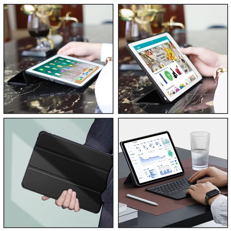 Trifold Smart Flip Cover for iPad 9.7-inch (5th/6th Gen) – Pencil Slot Included