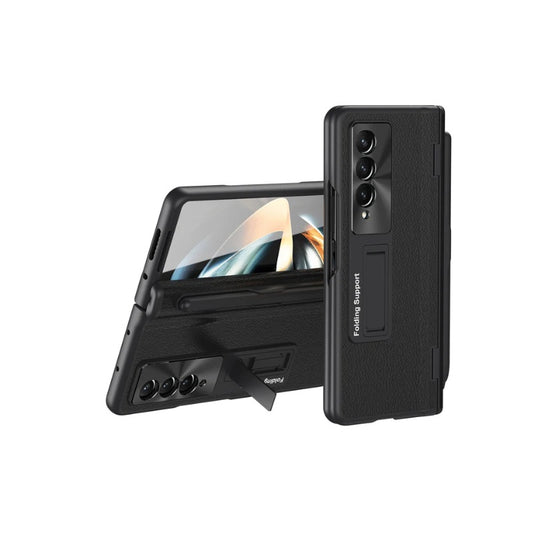 Samsung Galaxy Z Fold 4 Leather Cover with Stylus & Kickstand