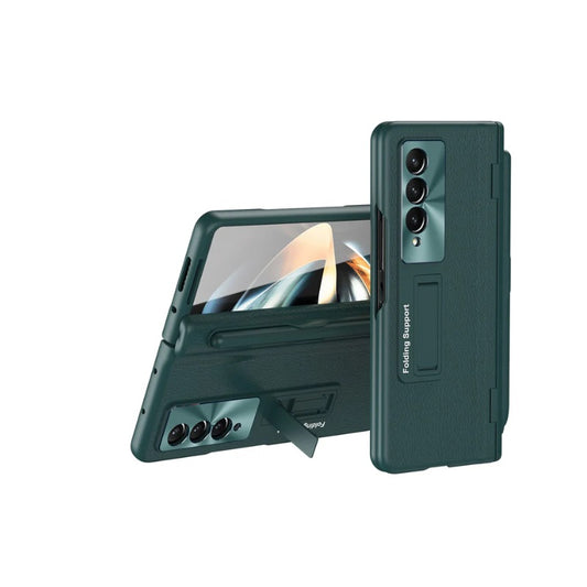 Samsung Galaxy Z Fold 4 Leather Cover with Stylus & Kickstand