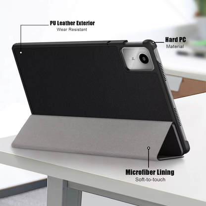 Trifold Smart Flip Cover for Lenovo M11, 11 Inch,  – Pen Slot Included
