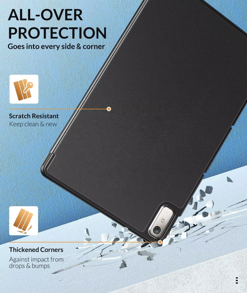 Trifold Smart Flip Cover for Lenovo Tab P11 (2nd Gen) 11.5 Inch – Pencil Slot Included