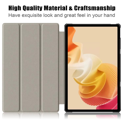 Trifold Smart Flip Cover for Realme Pad 2 Lite, 10.95 Inch – Pencil Slot Included