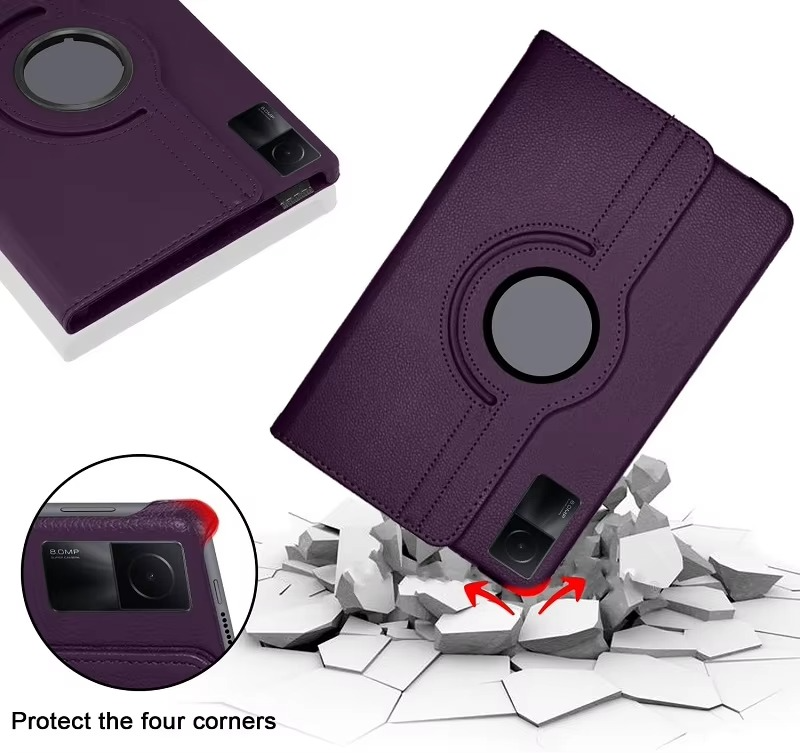 360° Rotating Premium PU Leather Case for Redmi Pad, 10.61 Inch