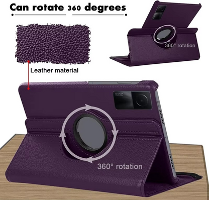 360° Rotating Premium PU Leather Case for Redmi Pad, 10.61 Inch