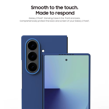 Samsung Galaxy Z Fold7 Premium Silicone Stand Case