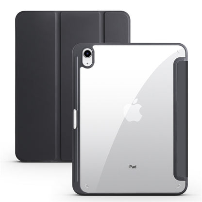 Protective Trifold Case with Clear Back & Pencil Slot for iPad 10.9" 10th Gen (2022), Auto Wake/Sleep