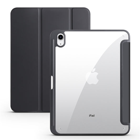 Protective Trifold Case with Clear Back & Pencil Slot for iPad 10.9" 10th Gen (2022), Auto Wake/Sleep