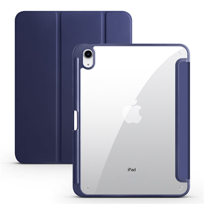 Protective Trifold Case with Clear Back & Pencil Slot for iPad Air 10.9-inch (5th Gen), Auto Wake/Sleep