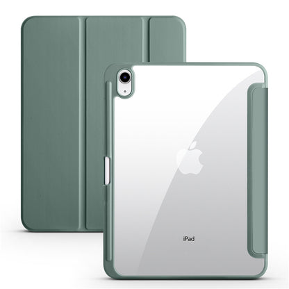 Protective Trifold Case with Clear Back & Pencil Slot for iPad 10.9" 10th Gen (2022), Auto Wake/Sleep