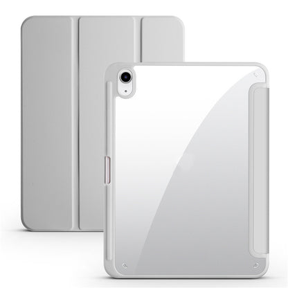 Protective Trifold Case with Clear Back & Pencil Slot for iPad 10.9" 10th Gen (2022), Auto Wake/Sleep