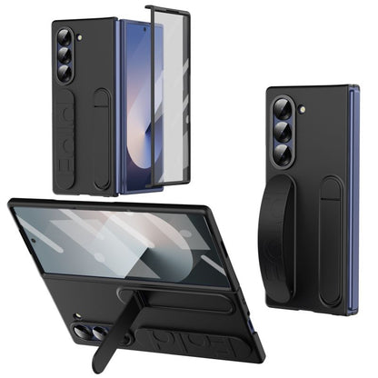 Samsung Galaxy Z Fold6 Soft Silicone Stand Case with Wrist Strap