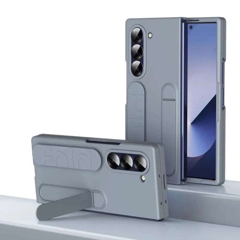 Samsung Galaxy Z Fold6 Soft Silicone Stand Case with Wrist Strap