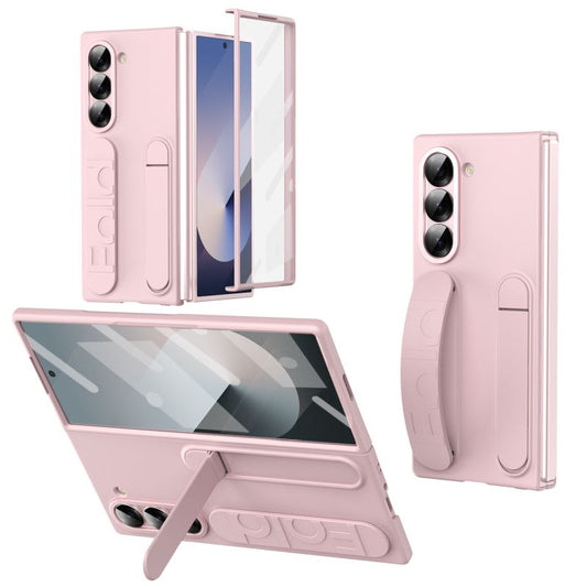 Samsung Galaxy Z Fold6 Soft Silicone Stand Case with Wrist Strap